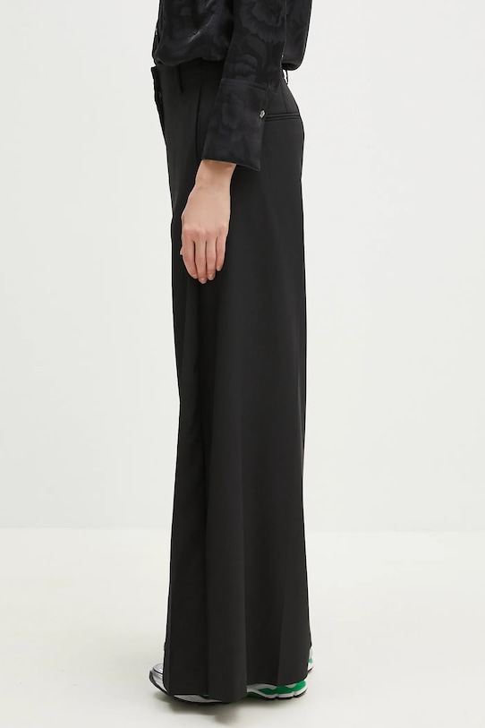 Kenzo pantaloni in lana FF52PA0999RA.99 nero SS25