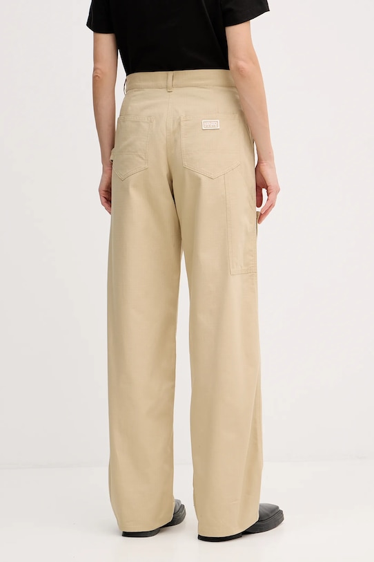 Odzież Kenzo spodnie bawełniane FF52PA1009DL.11 beżowy