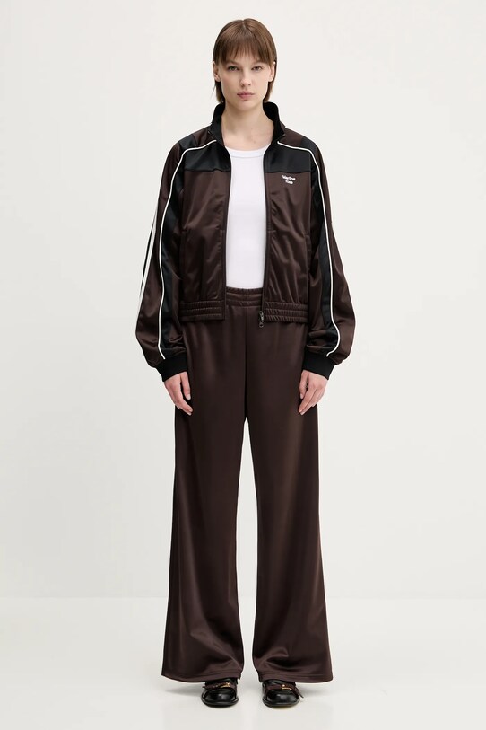 Martine Rose spodnie Wide Leg Track 167JT12700 brązowy