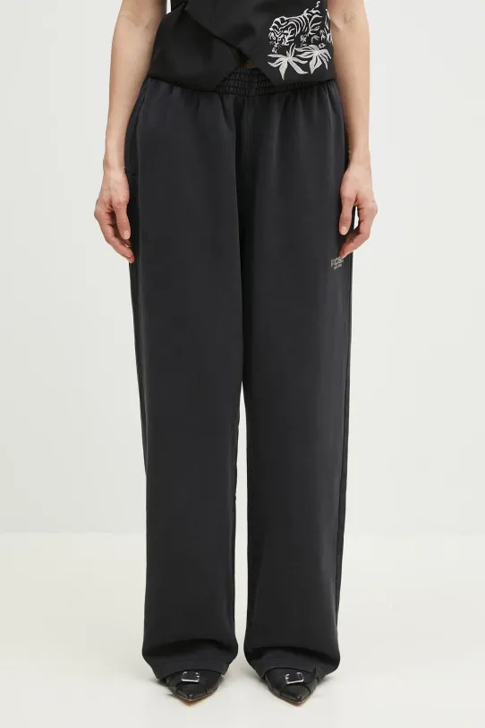 Martine Rose pantaloni tuta di cotone Wide Leg cotone nero 606JS02002C