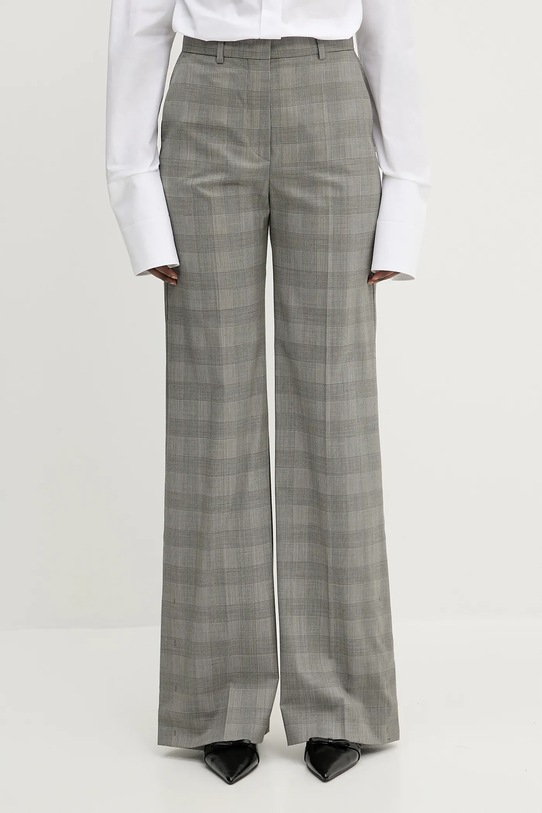 Vunene hlače Sportmax Batun s elastinom smeđa 2512131011600