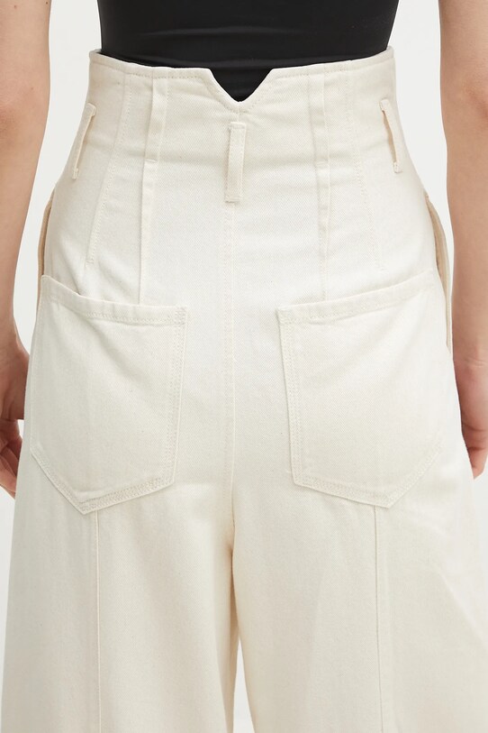 Sportmax jeansy Glauco 2512131025600 beżowy