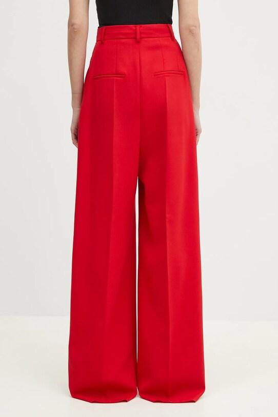 Oblečení Vlněné kalhoty Sportmax Abadan 2512131041600 červená