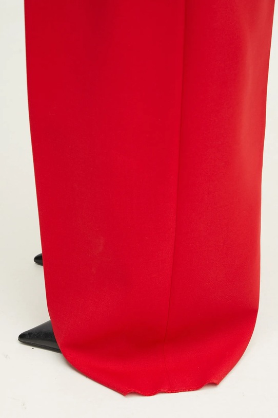 Vlněné kalhoty Sportmax Abadan 2512131041600 červená