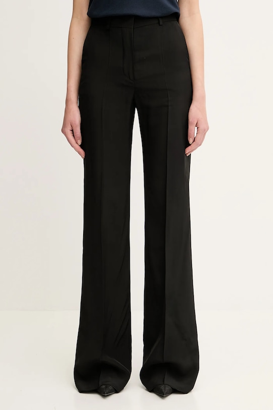 Sportmax pantaloni Orario high negru 2512131102600