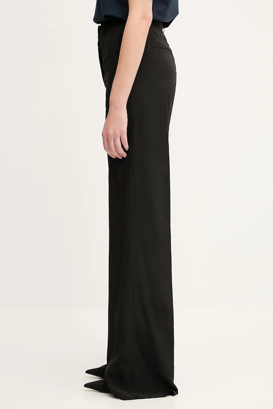 Sportmax pantaloni Orario 2512131102600 negru SS25