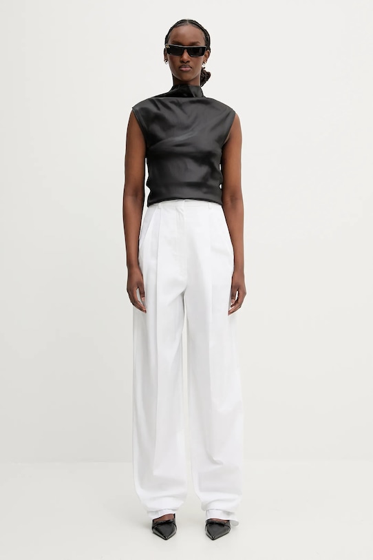 Sportmax cotton trousers Leone 2512131142600 white