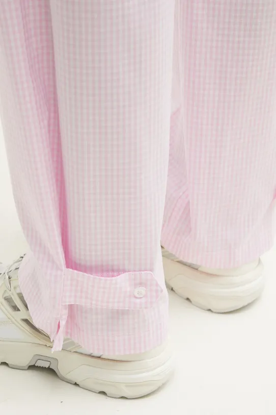 Бавовняні штани Fiorucci Gingham Logo U02SPBPA299CO01PN02