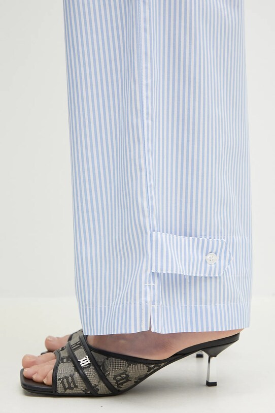 Хлопковые брюки Fiorucci Striped Logo голубой U02SPBPA299CO01BL02