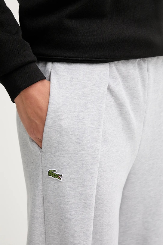 Бавовняні штани Lacoste сірий XF0114