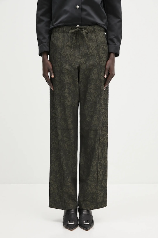 Wales Bonner spodnie Ocean tkanina zielony WS25TR14.VI01.899