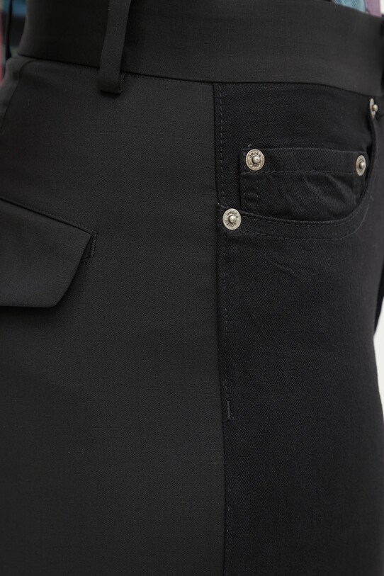 Kalhoty s příměsí vlny Undercover Pants černá UP1E1505