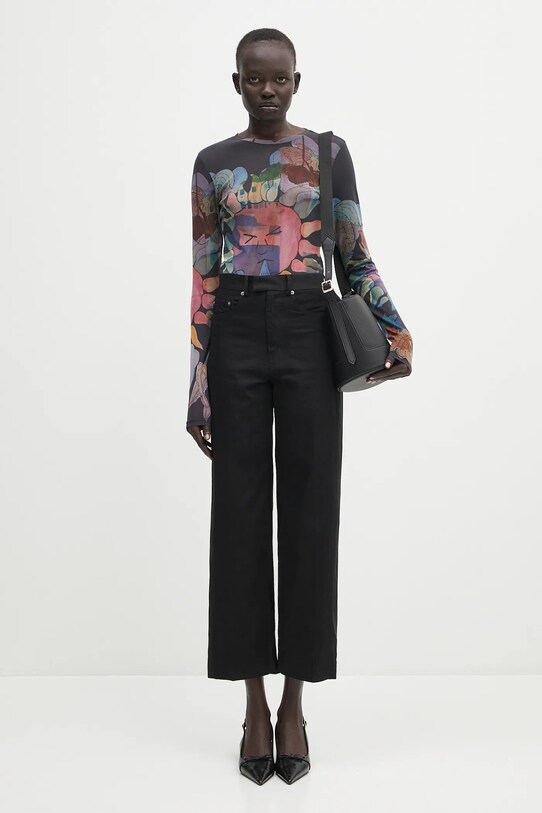 Undercover pantaloni in misto lana Pants UP1E1505 nero