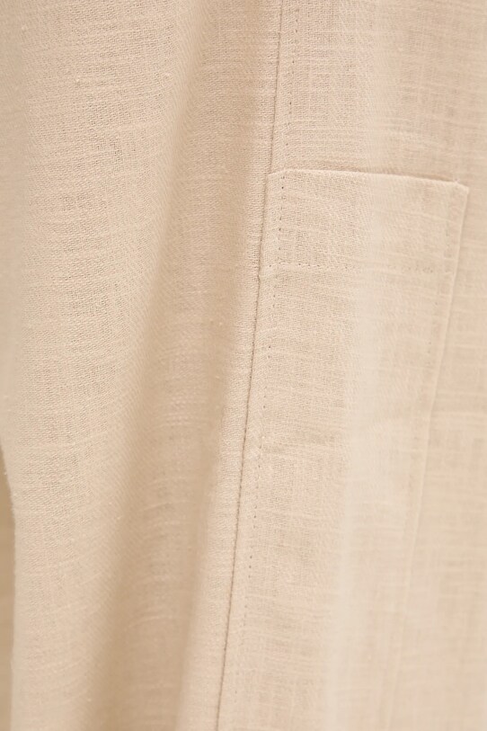 MMC STUDIO spodnie LINEN.MMC beżowy