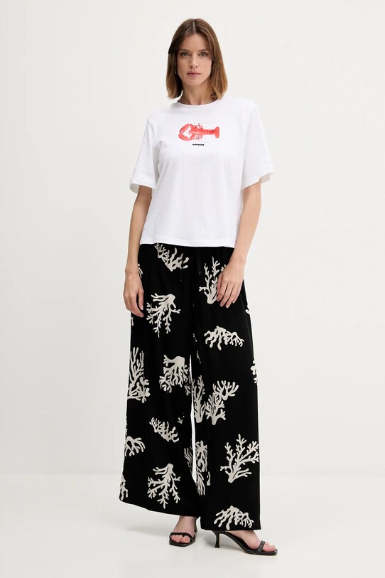 United Colors of Benetton spodnie 4QYZ5F00D czarny SS25