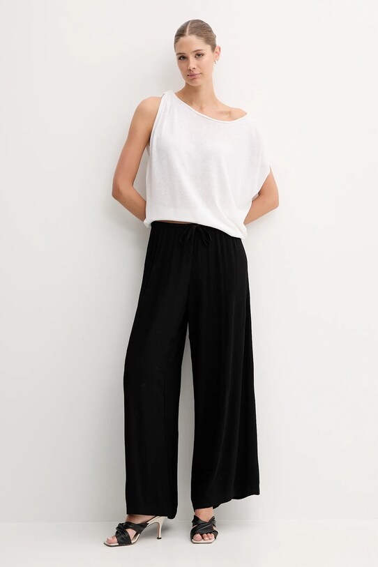 United Colors of Benetton pantaloni 4VW95F00C negru SS25