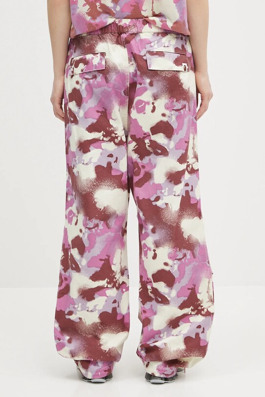 Clothing A Bathing Ape cotton trousers Map Camo Army 1L30252001 pink
