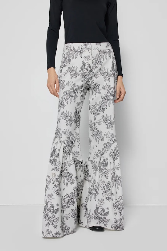 Bombažne hlače Bizuu BESSTA BANDO Z elastanom bež BESSTA.BANDO.BIALY.SS25