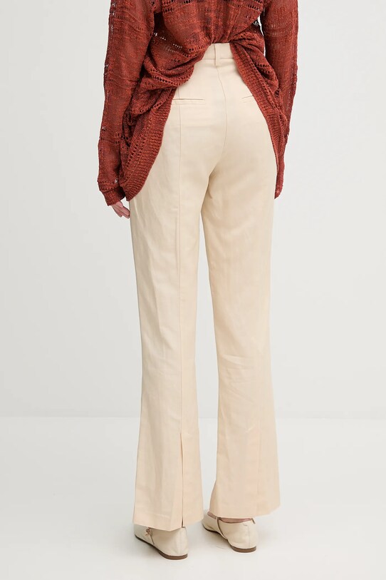 Îmbrăcăminte Sisley pantaloni din amestec de in 4G1WLF06Y bej