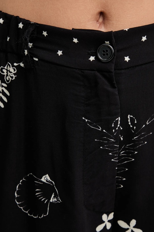 Kalhoty Sisley černá 4YQZLF076