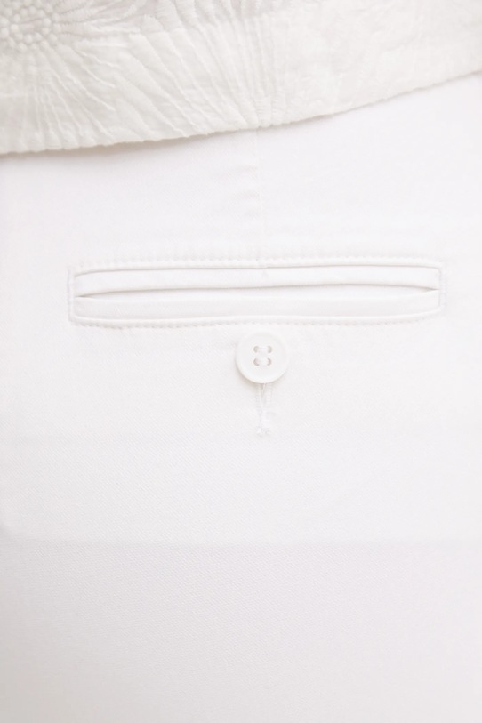 Kalhoty Sisley bílá 4VPHL5AH6