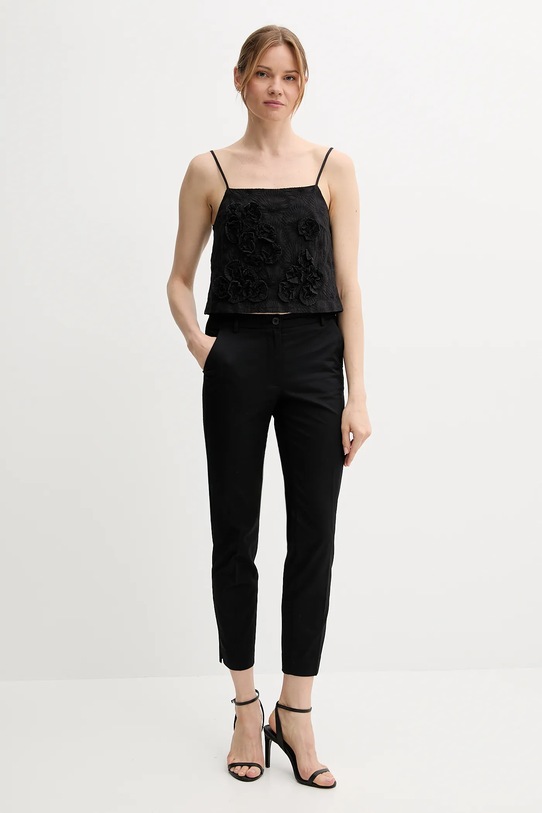 Sisley pantaloni 4VPHL5AH6 negru SS25