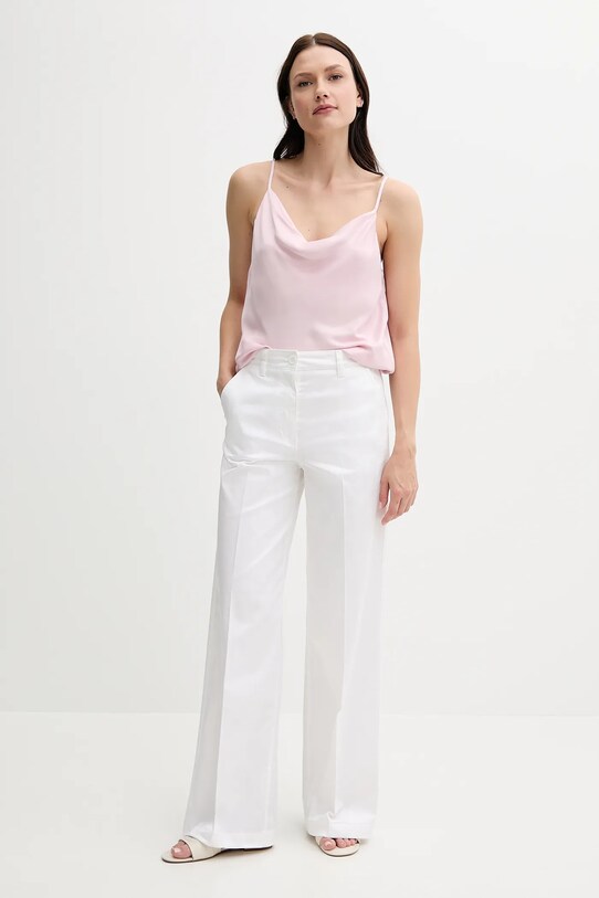 Παντελόνι Sisley 4ED4LE03G λευκό SS25