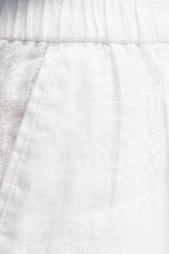 Îmbrăcăminte Sisley pantaloni din in 4AGHLF00S alb