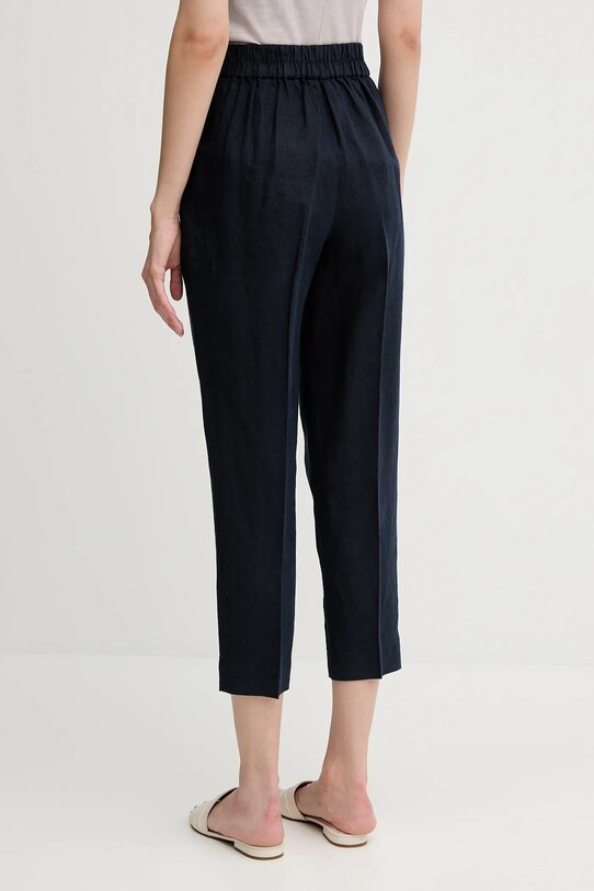 Oblačila Lanene hlače Sisley 4AGHLF00S mornarsko modra
