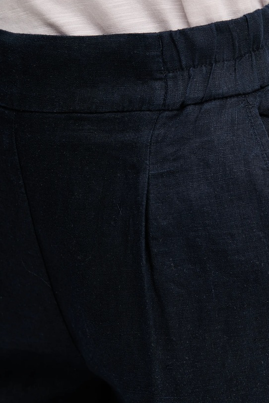 Lanene hlače Sisley mornarsko modra 4AGHLF00S