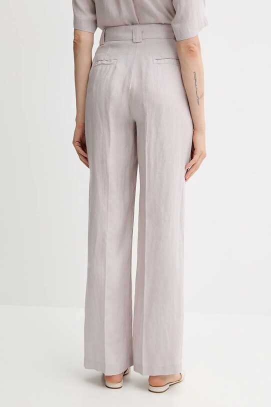 Дрехи Ленен панталон Sisley 4AGHLF06U сив