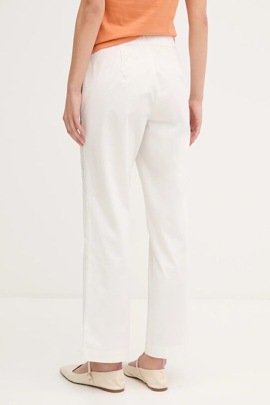 Oblečení Kalhoty Sisley 48R0LF075 bílá