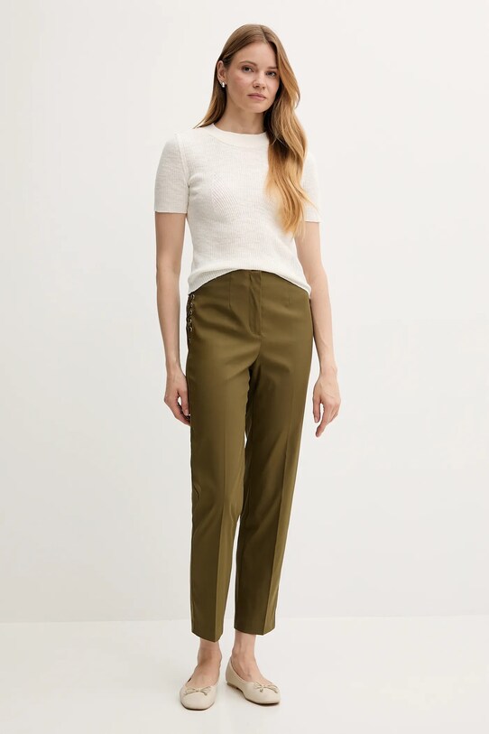 Sisley spodnie 4SI0LF074 zielony SS25