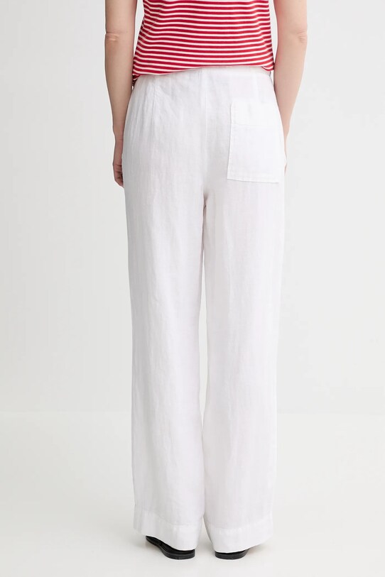 Îmbrăcăminte Marc O'Polo pantaloni din in 504011210381 alb