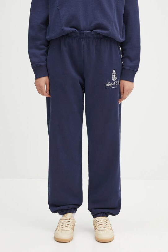 Sporty & Rich spodnie dresowe bawełniane Vendome Embroidered
