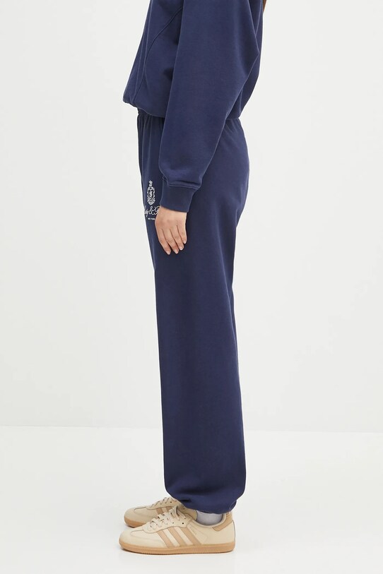 Sporty & Rich spodnie dresowe bawełniane Vendome Embroidered PA036606231BL106 granatowy SS25
