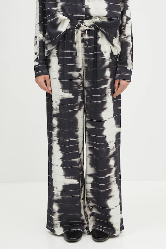 Штани Samsoe Samsoe Saneem тканина чорний F24100163