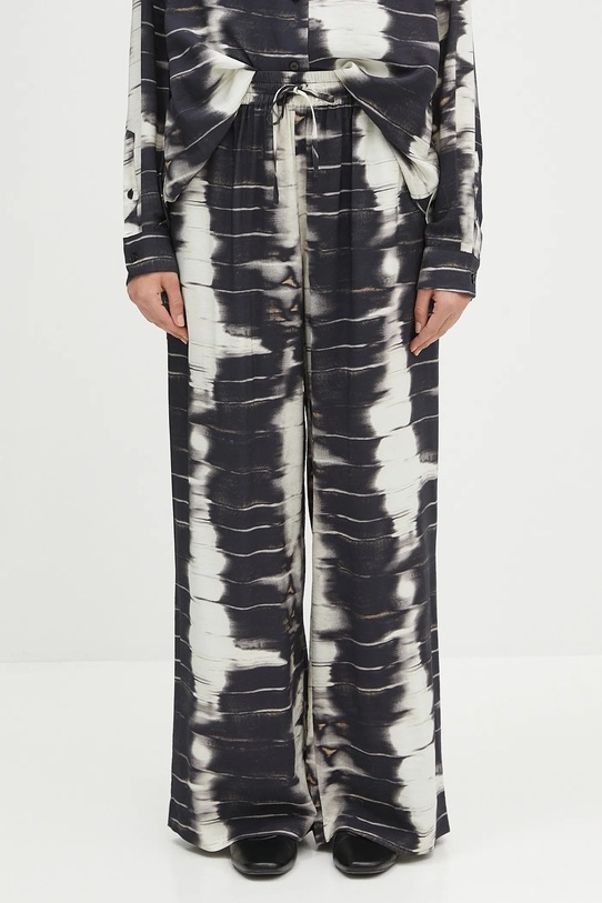 Hlače Samsoe Samsoe Saneem široki crna F24100163