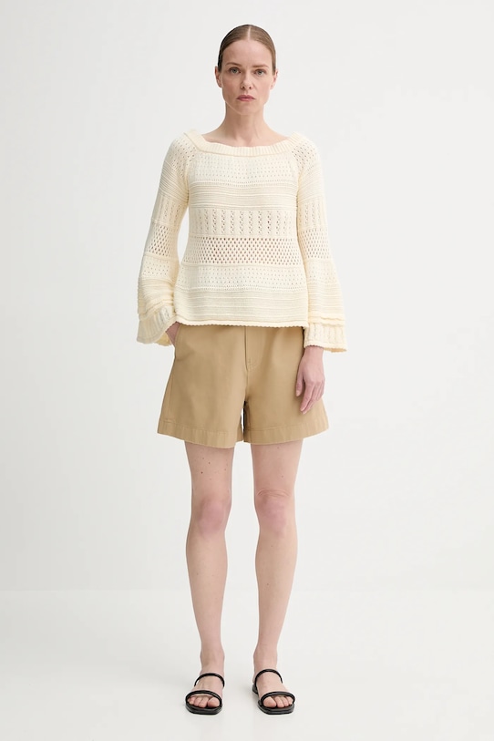 Filippa K szorty bawełniane 31423.FK zielony SS25