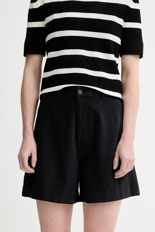Filippa K szorty bawełniane bawełna czarny 31423.FK