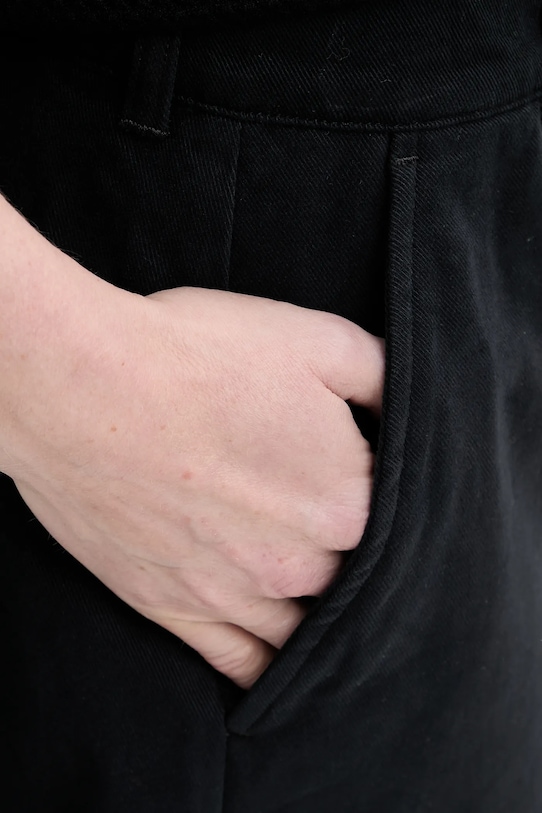 Filippa K szorty bawełniane czarny 31423.FK