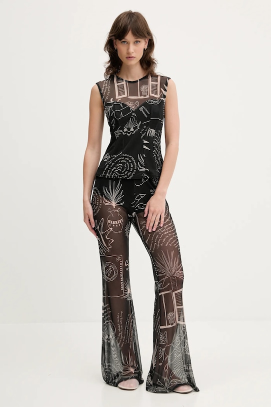 Never Fully Dressed spodnie NFDTR482 czarny SS25