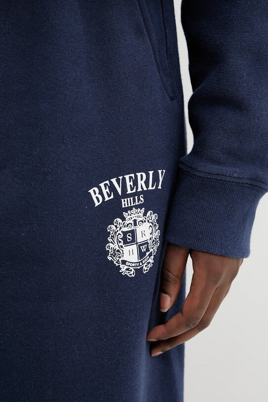 Sporty & Rich pantaloni tuta Bh Crest Soft blu navy PA050626256BL106