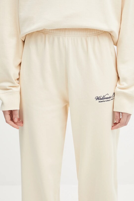Sporty & Rich cotton joggers Wellness Club Mc Embroidered beige PA036620081CR01
