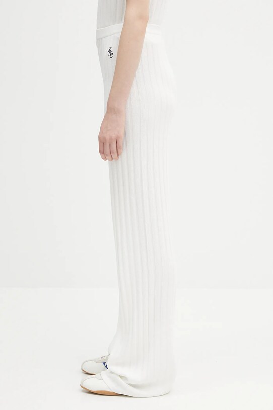 Nohavice Sporty & Rich Src Ribbed PO049620305WH37 béžová SS25