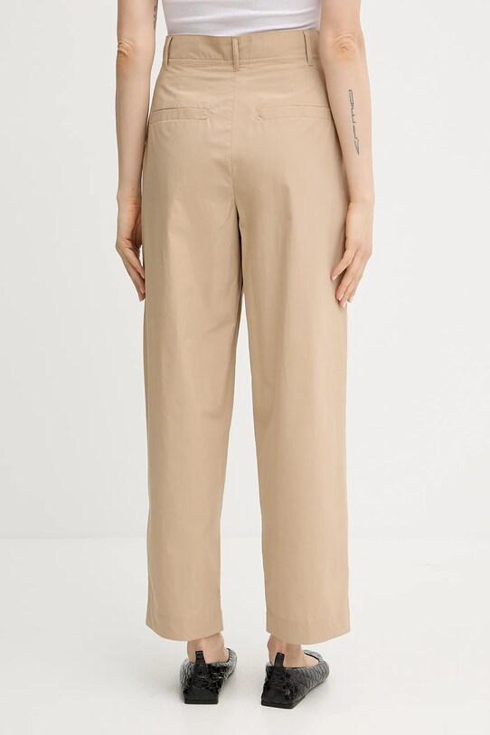 Îmbrăcăminte Weekend Max Mara pantaloni de bumbac 2515131013600 bej