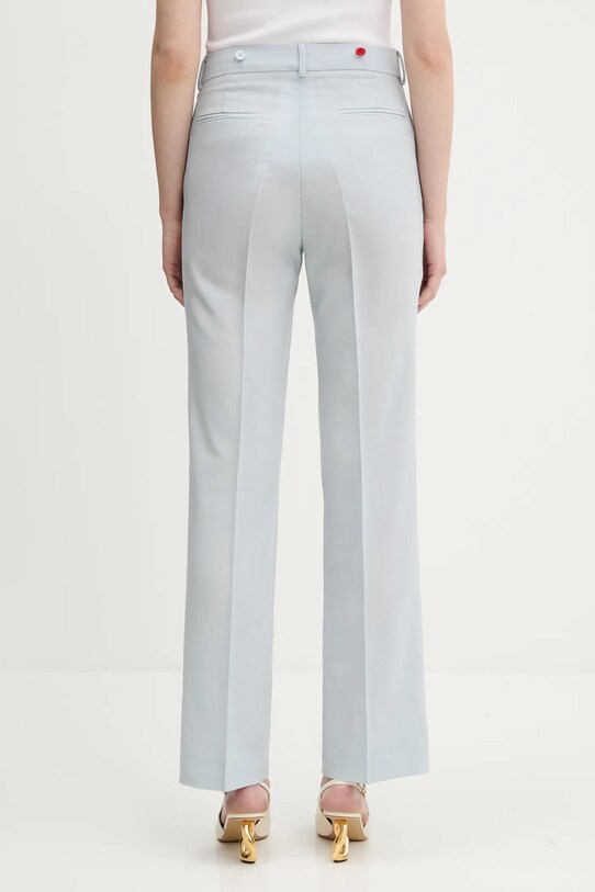 Clothing Fiorucci wool trousers Embroidered Suspender W02SPBPA183WO01BL02 blue