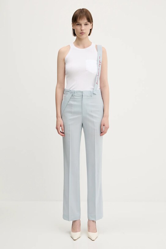 Вовняні штани Fiorucci Embroidered Suspender W02SPBPA183WO01BL02