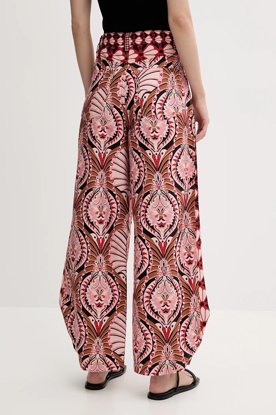 Ρούχα Βαμβακερό παντελόνι Farm Rio 329097 ροζ