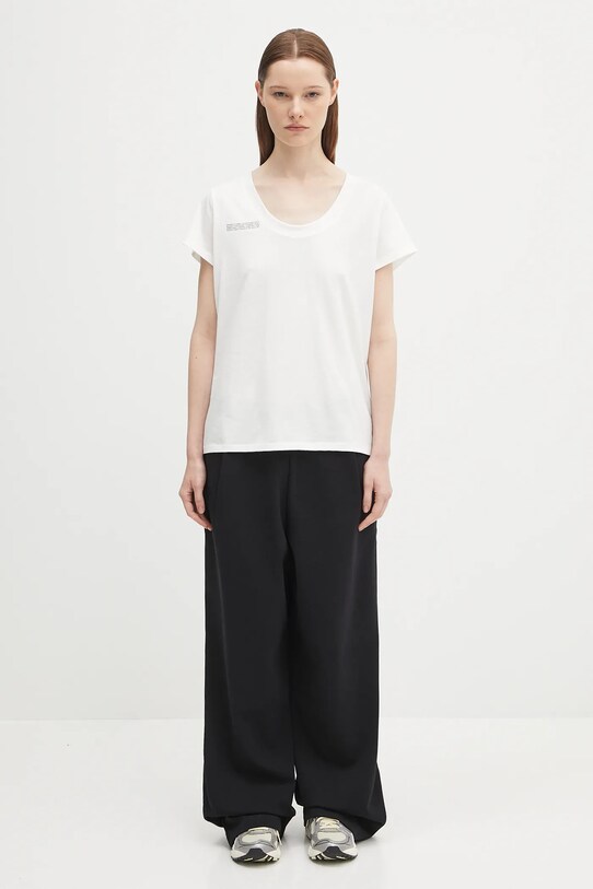 Donji dio trenirke Pangaia DNA Double Jersey Pleated Trousers 10002356 crna